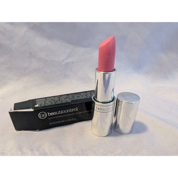 Beauticontrol Hydras Brilliance Lipstick Candy Bonbon Pink 0.12 Oz Silver Tube - Picture 2 of 3